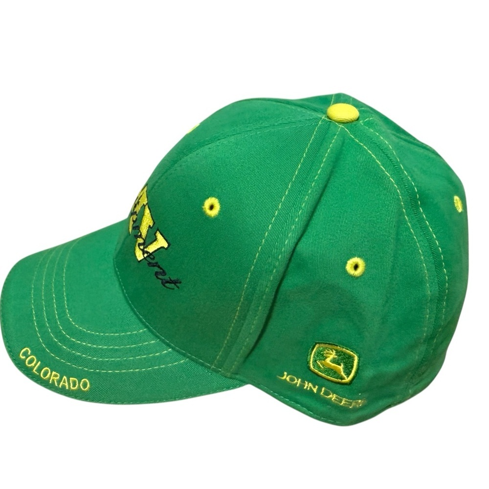 John Deere MV EQUIPMENT COLORADO Snapback adjustable Baseball Cap - Green/Yellow